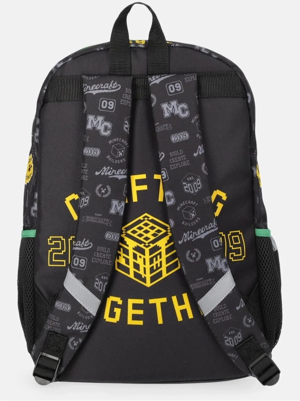Green Minecraft Creeper School Backpack, 17